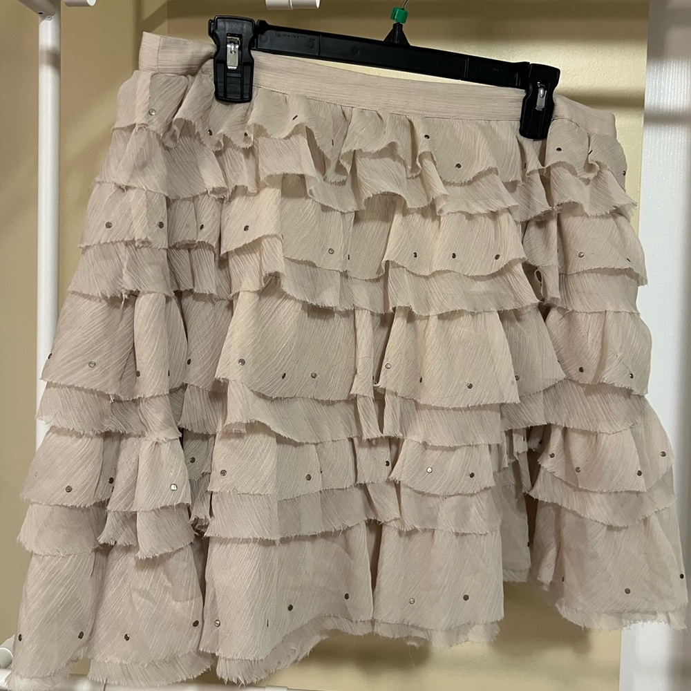 $49(Very Good Condition) Women’s Chiffon Shorts Skirt Casual Ruffle Butterfly